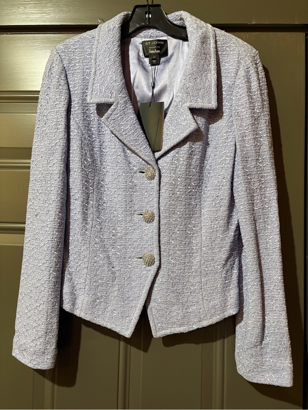 St. John Collection Lavender Tweed suit - Picture 4 of 9